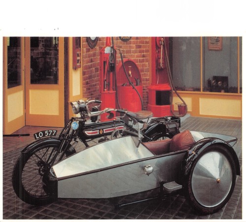 Mayfair motor cycle postcard - mayfair,