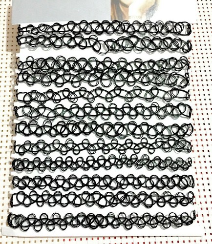 2pcs black plastic elastic - 2pcs,
