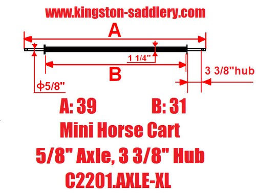 New mini size horse - size, cart