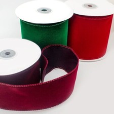 CHRISTMAS VELVET RIBBON Wire