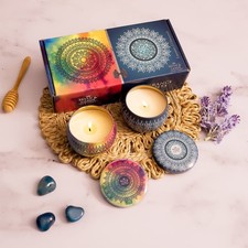 Bryan & Candy Scented Candle Gift Set – Neroli & Lavender Fragrance – 2 x 100g