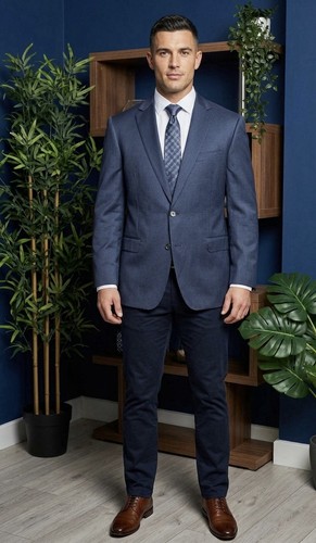 Pal zileri navy pinstripe - pal,