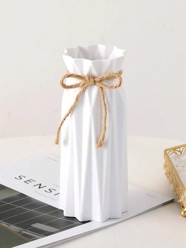 Plastic vase origami - vase, ceramic