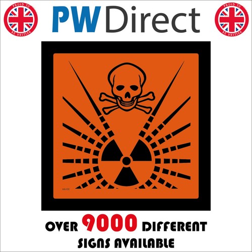 Sign radiation hazard - sign, death