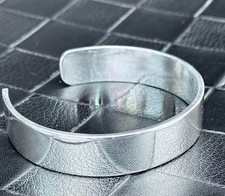 Heavy Solid 999 Pure Silver Torque Bangle Bracelet 13mm Wide Bangle Bracelet