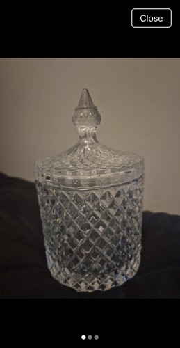 Glass round sweet sugar - round, jar