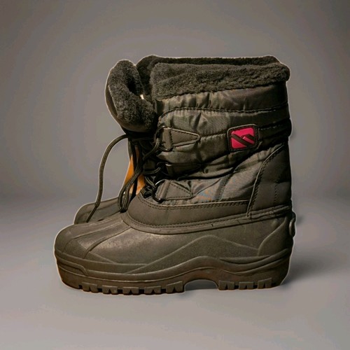 Campri snow boots black fleece - campri,