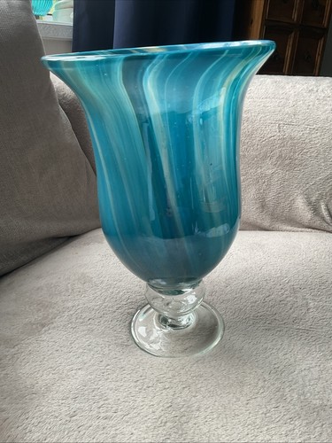 Vintage mid century - blue, swirl