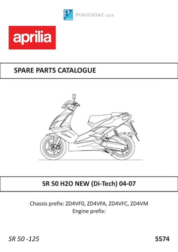 Aprilia parts manual - , book