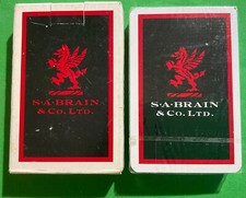 SEALED Old Vintage ** S A BRAIN & Co ** Playing Cards CARDIFF BREWERY BEER ALE