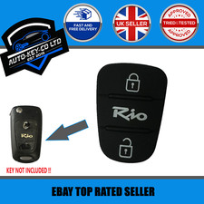 NEW REPLACEMENT 2 BUTTON REMOTE FLIP KEY FOB RUBBER KEY PAD FOR KIA RIO