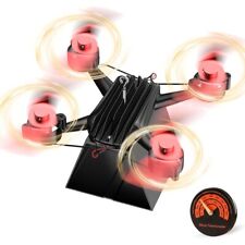 PEDOOD Stove/Log burner Fan Standing Drone Design 4 Heads 8 Blades