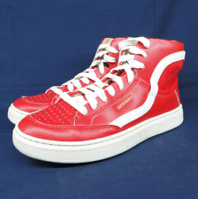 Superdry Vegan Basket Ball Lux Trainers Size 7 UK Red/White Hi Top Sports Champs