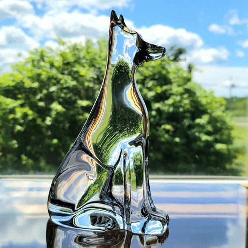 Rare baccarat crystal dog - rare,