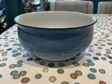 DENBY  CASTILE  ROUND  FOOTED  SALAD / FRUIT / MISC.SERVING DISH STONEWARE