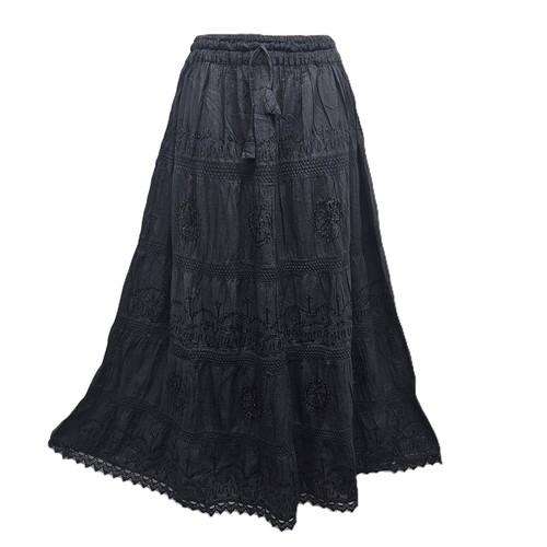 Cotton maxi skirt - skirt, bohemian