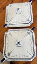 Shelley Blue Iris Pair Of Serving Tureen’s Pattern 11561 Great Condition