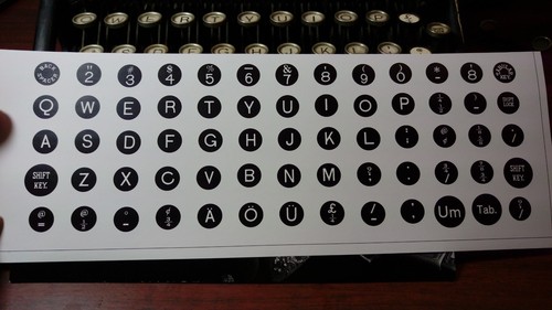 Key inlay replica for antique