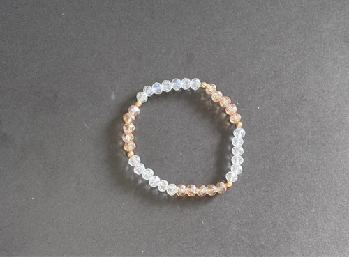 Clear crystal beaded stretch - crystal,