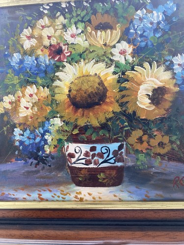 Delightful oil canvas - oil, on