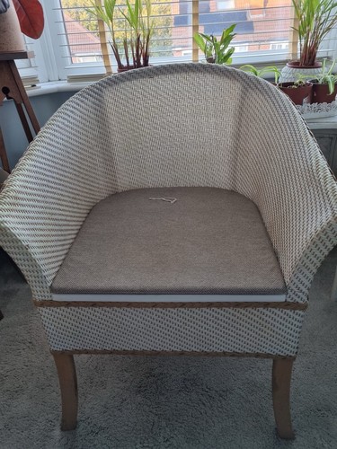 Cream white wicker style - cream/white,