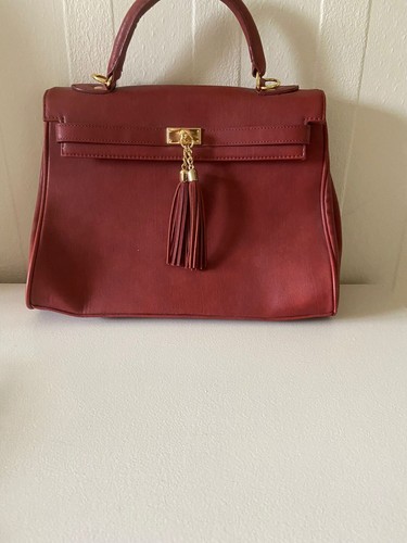 Aldo leather style deep red - style,