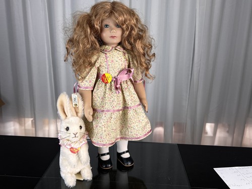 Steiff doll alice with - with, bunny