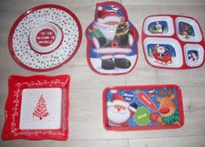 Choose Christmas serving Dishes,Trays,4 section Dish,Platter, Chip & Dip,Bowls +