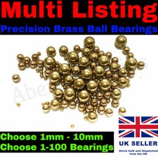 1-12mm Precision Brass Ball Bearing Solid Beads Sphere Hobby Model Craft Art