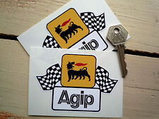 AGIP  Chequered Flags 4 inch