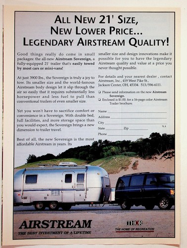 Airstream sovereign trailer - airstream,
