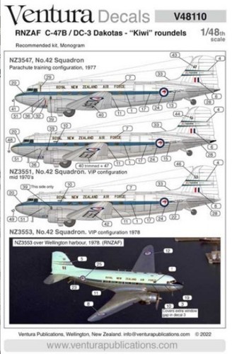 Ventura decals v48110 48 - decals,