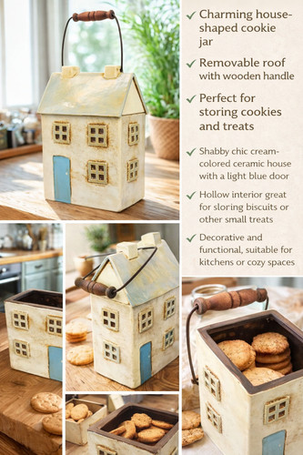 Ceramic cottage storage - storage, jar