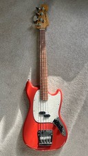 Fender Vintera 60s Mustang Bass Guitar - Fiesta Red - Excellent Condition