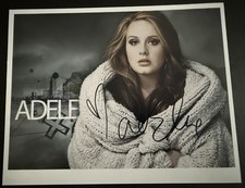 Adele signed - adele, 10”x8”