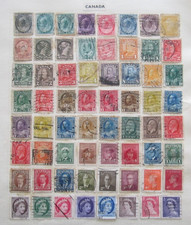 A LOT OF USED CANADA STAMPS ON