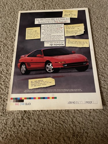 Vintage 1993 toyota - mr2, mr-2