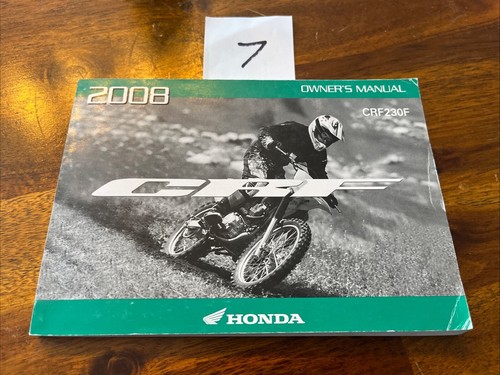 2008 honda crf230f owner - 2008,