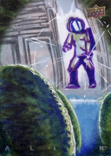 Alien movie sketch card egg - movie, card,