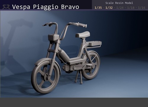 Vespa piaggio bravo - vespa, 1/35