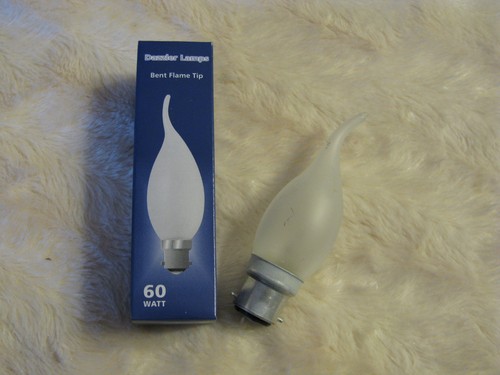 B22 60w flame - 5, bent