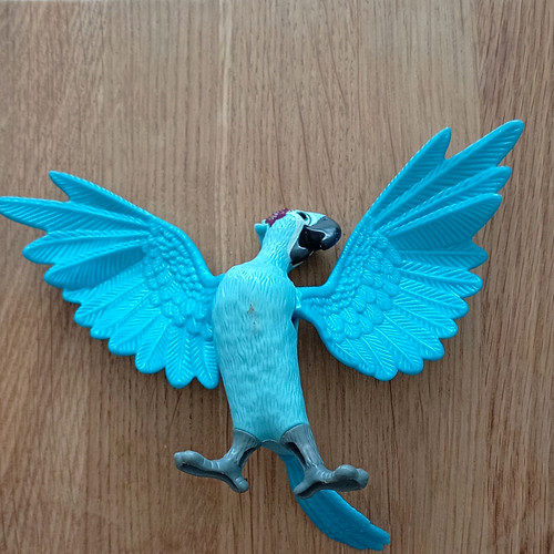 Blue parrot bird - bird, figure