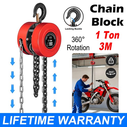 Chain hoist block - chain, and