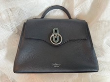 MULBERRY Mini Seaton In Grey Small Classic Grain - Silver hardware - never used