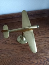 Brass Hawker Hurricane Model WW2 Vintage Trench Art