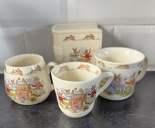 Royal Doulton Bunnykins Children’s  Cups And Money Box Bundle ~