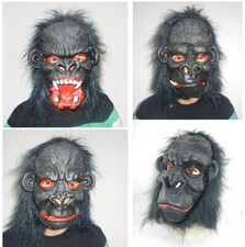 Full Head Halloween Fancy Dress Scary Accessory Adult Gorilla Face Mask