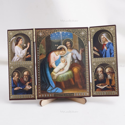 Triptych orthodox icon - orthodox, of
