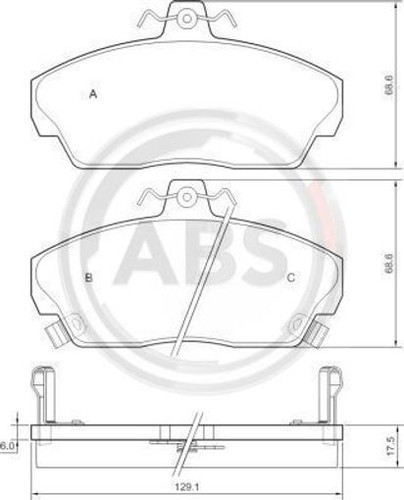 Fits 36746 brake - fits, a.b.s.