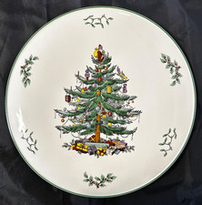 Large Spode CHRISTMAS TREE GARLAND Cake Plate 